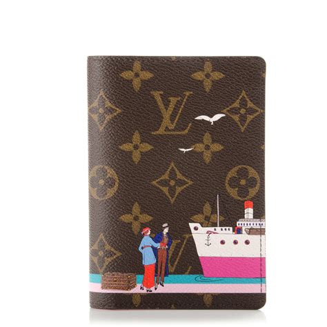 Monogram Canvas Christmas Animation 2016 Passport Cover